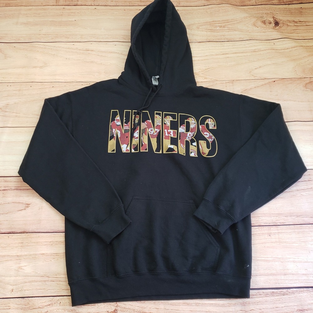 San Francisco 49ers Sweater Mens Medium Black Nick Bosa #97 Football NFL Hoodie